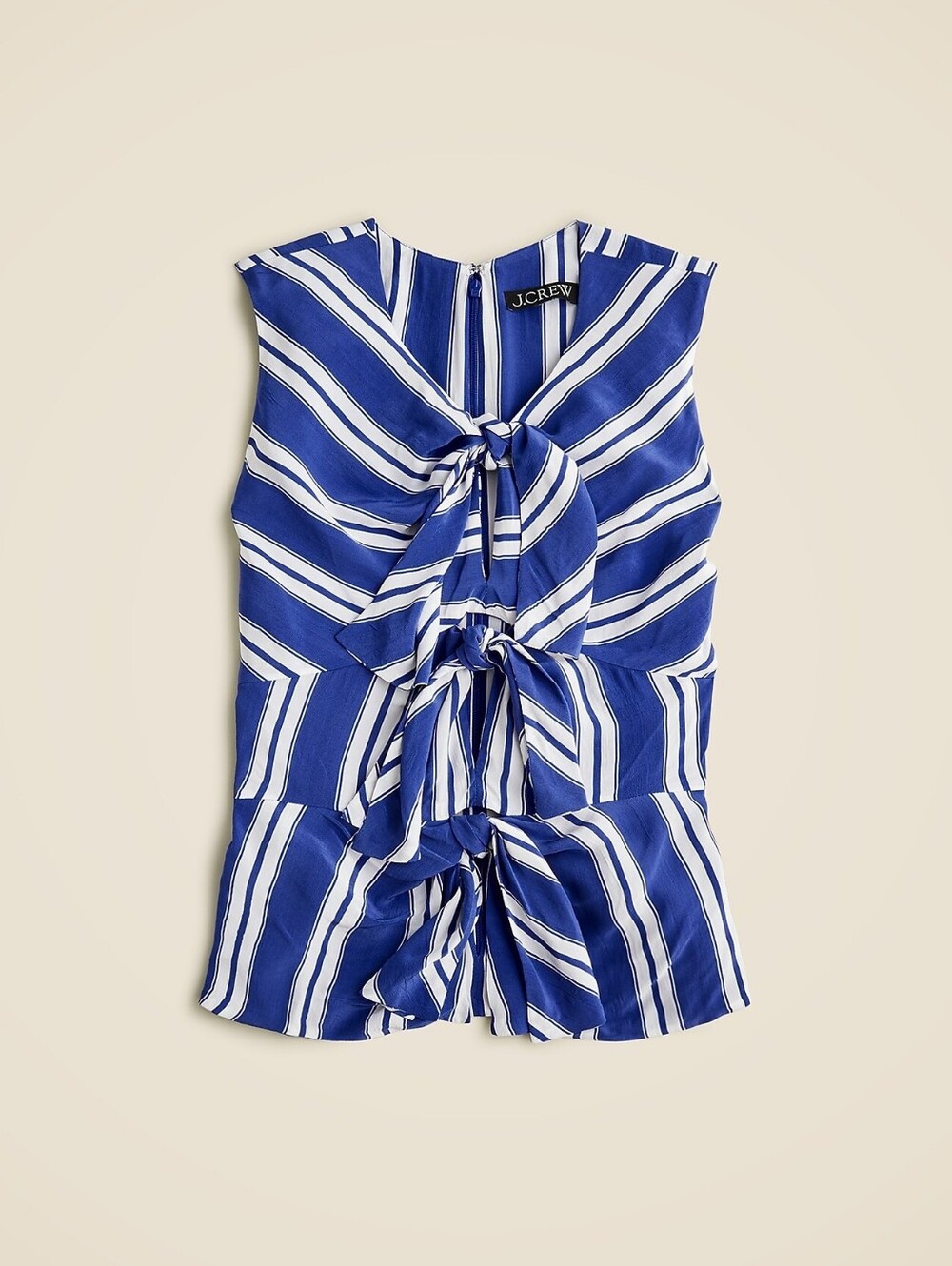 J. Crew Tie-front top in crepe de chine 8